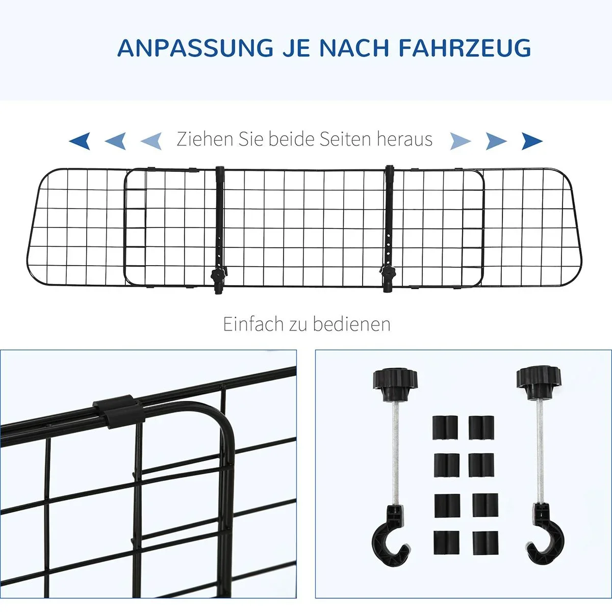 2er-Set Sonnenliege Gartenliege mit Leseöffnung 5-stufig einstellbar Gartenmöbel PVC-Gewebe+Metall Blau+Weiß 182 x 55 x - 5