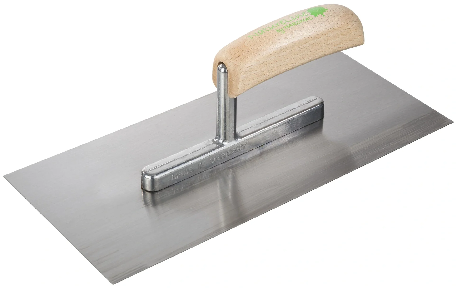 Glättkelle 280 x 130 x 0,7mm, Stahl gehärtet, Heft Naturholz - 3