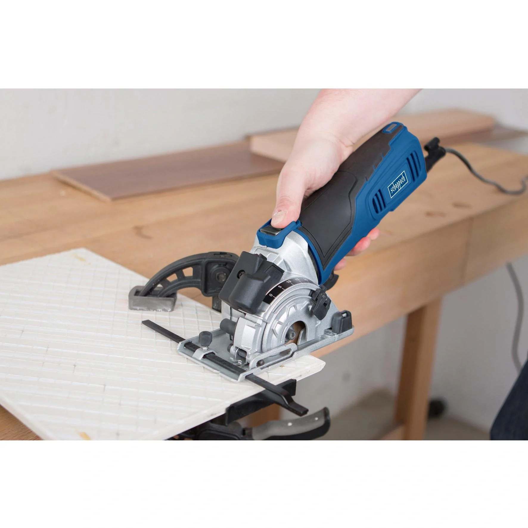 Eintauchschnittsäge PL285 - 600W, 89mm, 220-240V, + 3-teiliger zusätzlicher Sägeblattsatz - 9