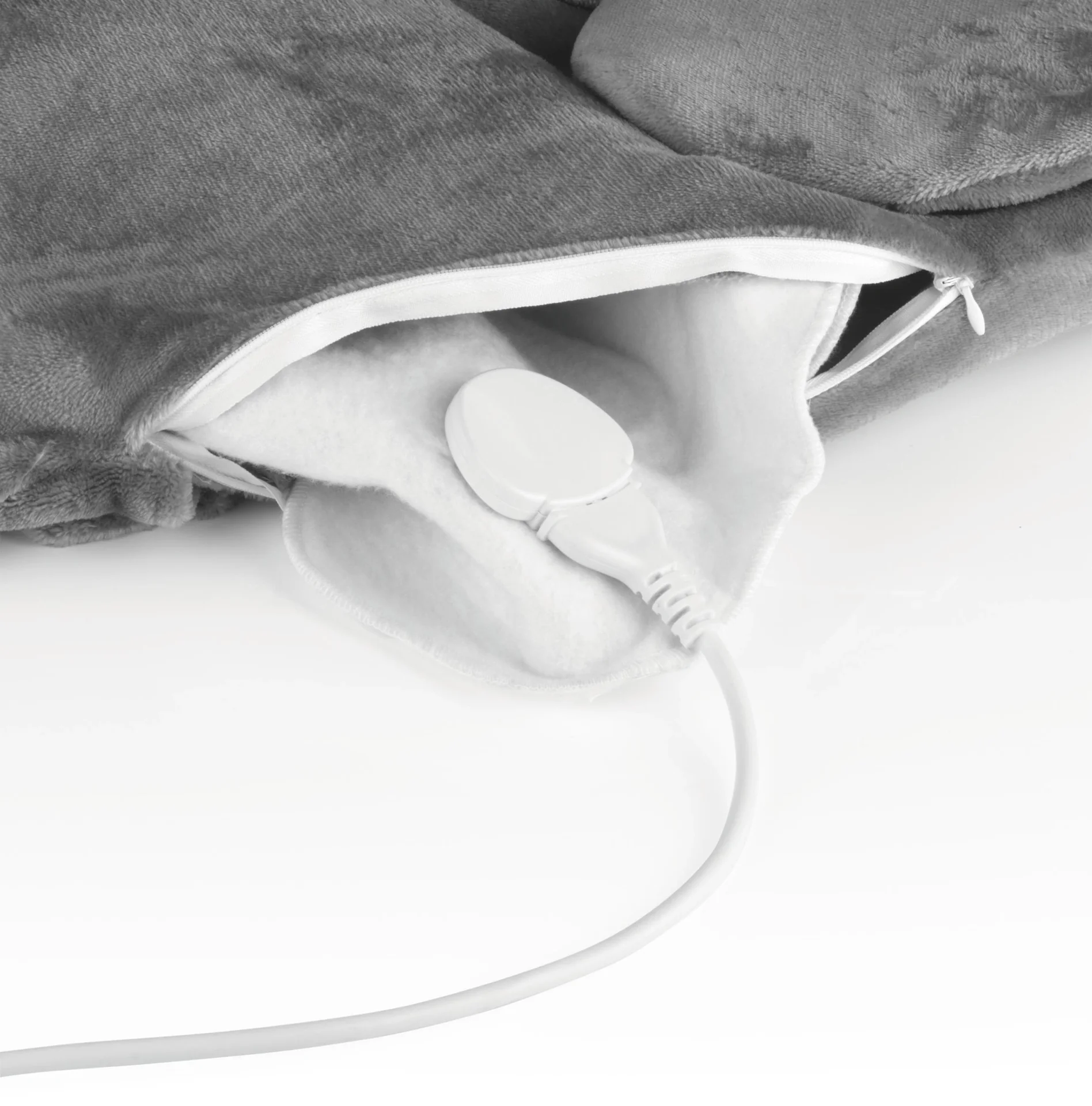 2 in 1 Heizdecke, Massagefunktion, 100 Watt, Grau - 11