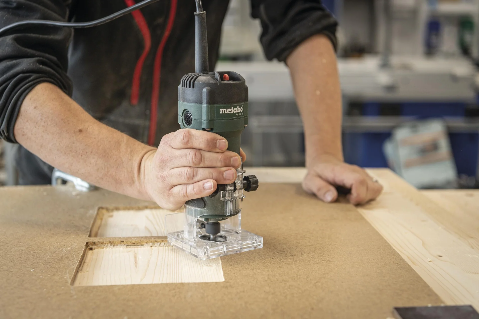 Kantenfräse-Set 500 Watt FM 500-6 mit Fräsersortiment 15-teilig - 9