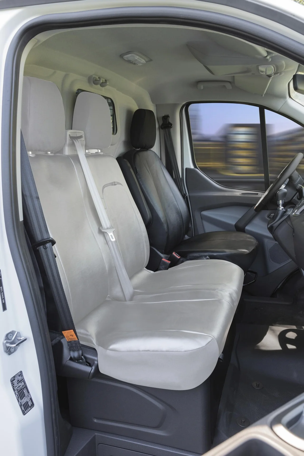Passform Sitzbezüge Ford Transit für Einzelsitz vorne aus Kunstleder ab BJ 05/2014 - heute - 1