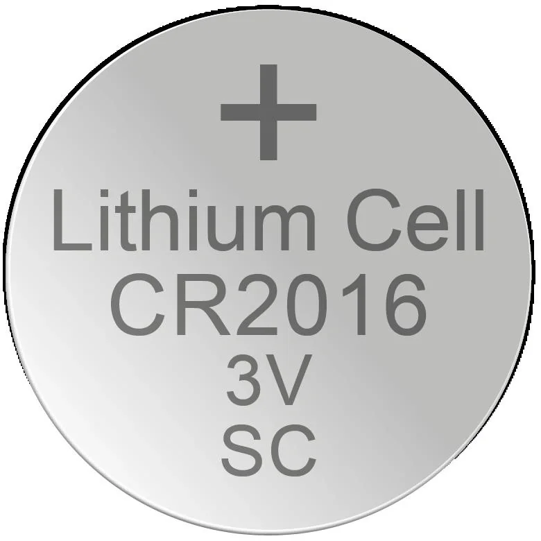 Lithium Knopfzelle CR2016, 3 Volt - 5 Stück - 2