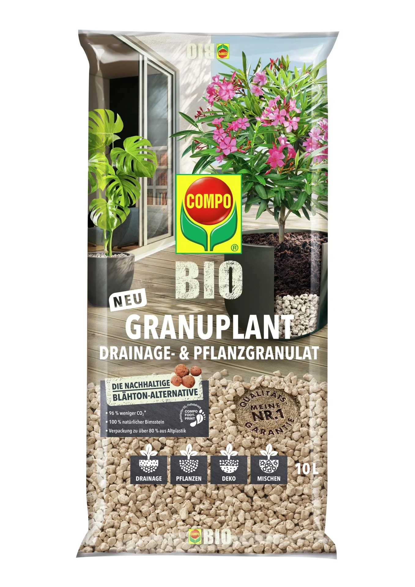 BIO GRANUPLANT Drainage- & Pflanzgranulat 10 Liter - 1