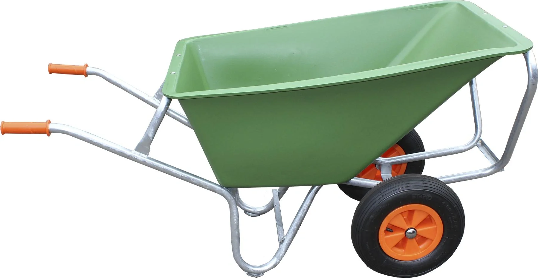 Großmulden-Schubkarre "Green Garden II", 170 Liter, 2 Laufräder - 6