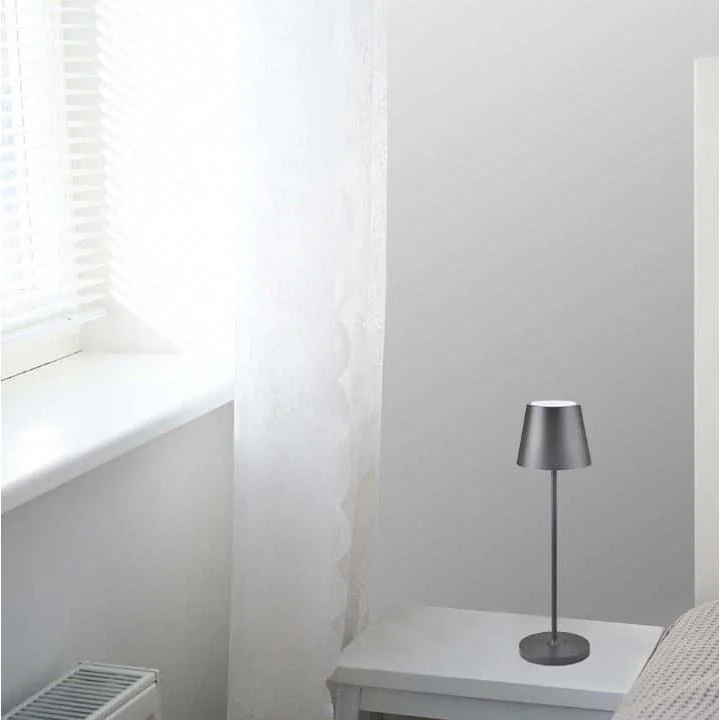 VT-7522 Tischleuchte - 3000K - Dimmbar über Touch - Wiederaufladbar - Grau - IP54 - 10