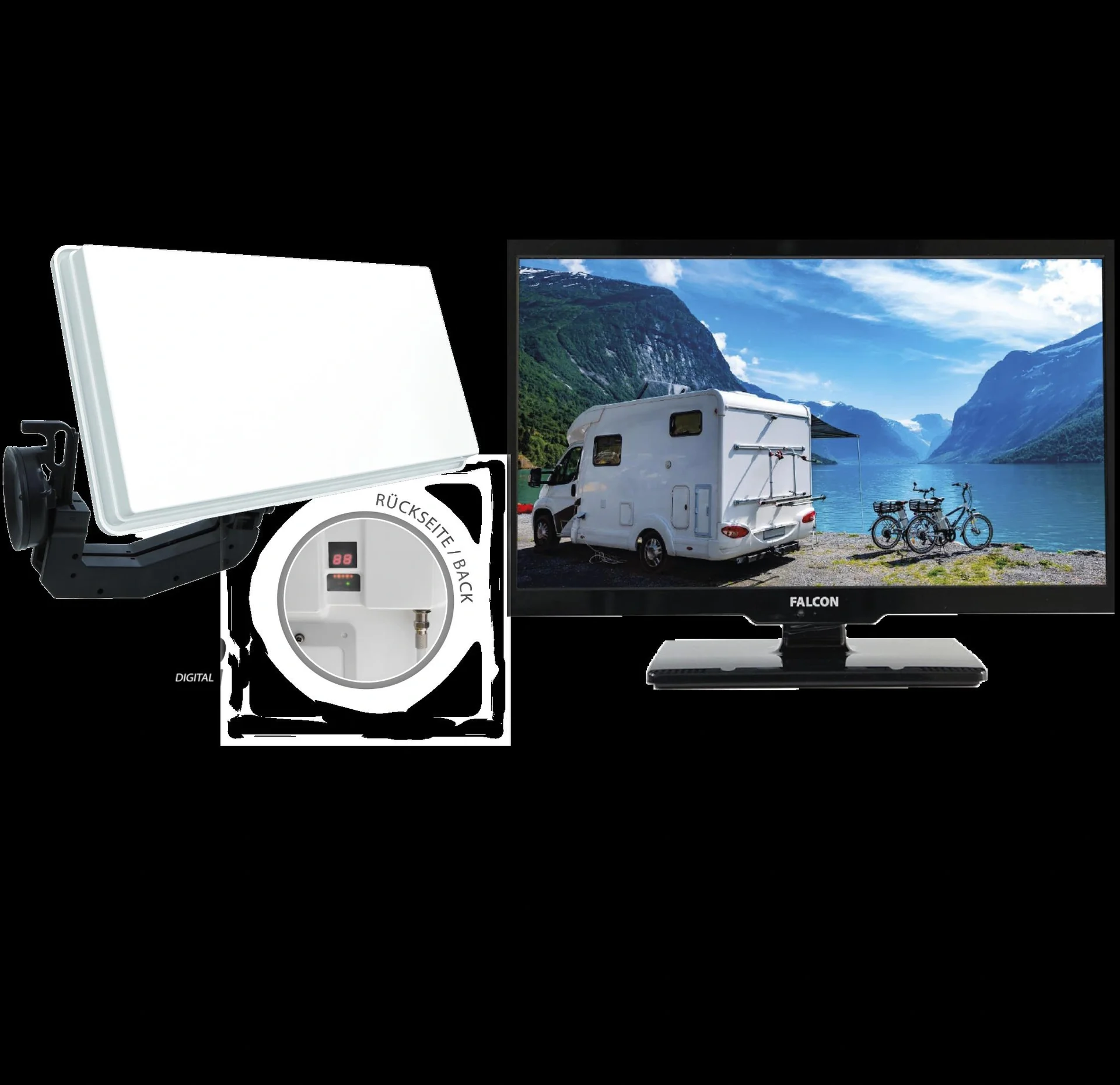 TV Camping Traveller Kit II, inkl. 24 Zoll LED-TV - 1