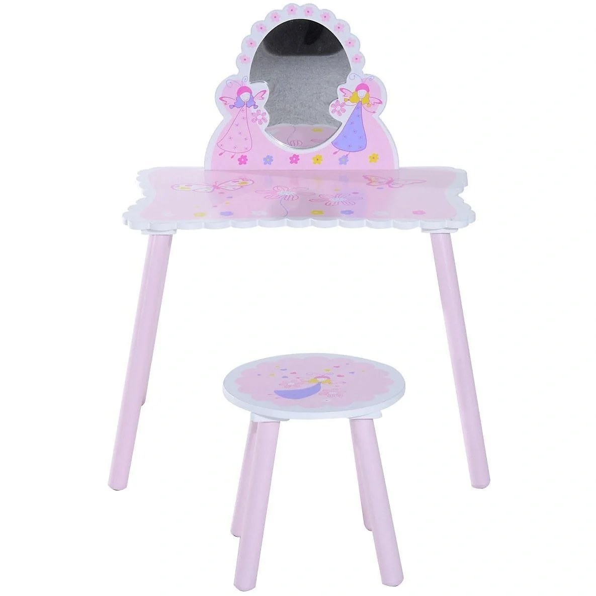 Kinder Frisiertisch Schminktisch inkl, Hocker - 3