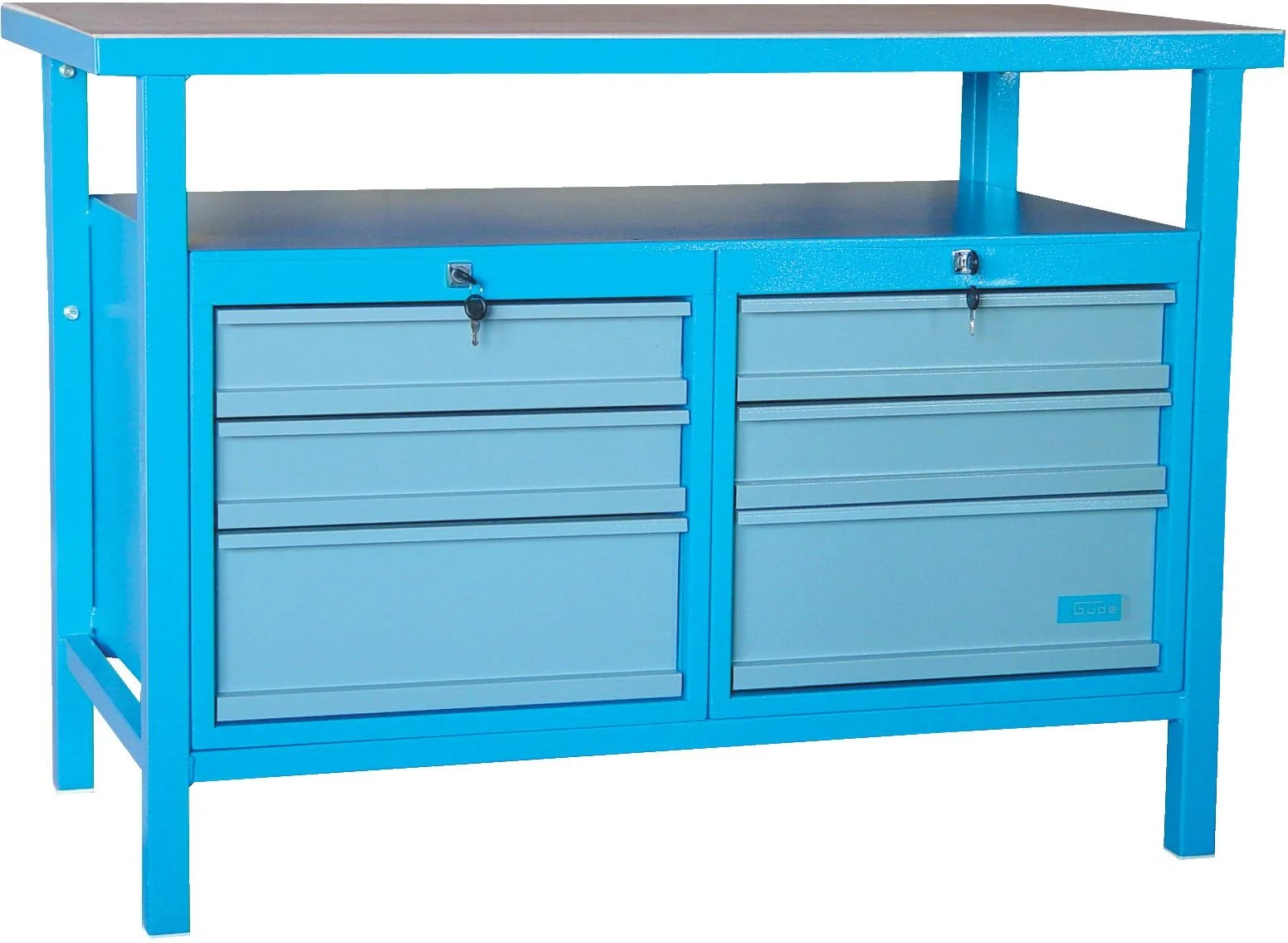 Werkbank P 1200 SS beidseitige Schubfächer, abschließbar - 3