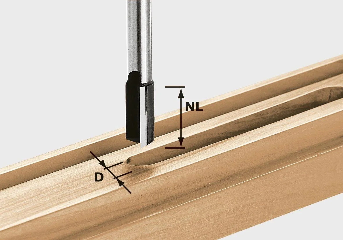 Nutfräser HW D14 / 20 mit Bohrschneider - 2