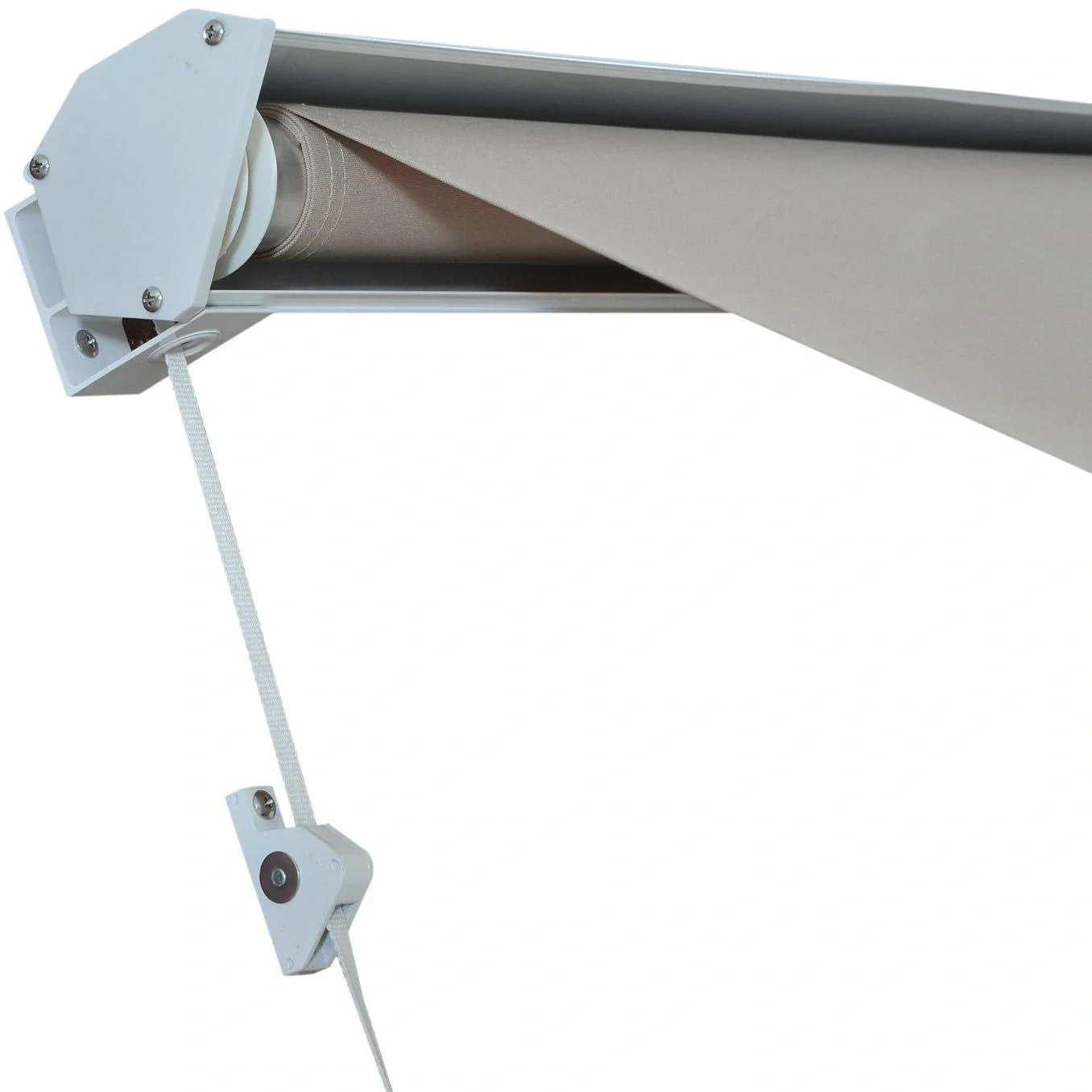 Markise Beige Markise Seilzug 122cm x 70cm - 7