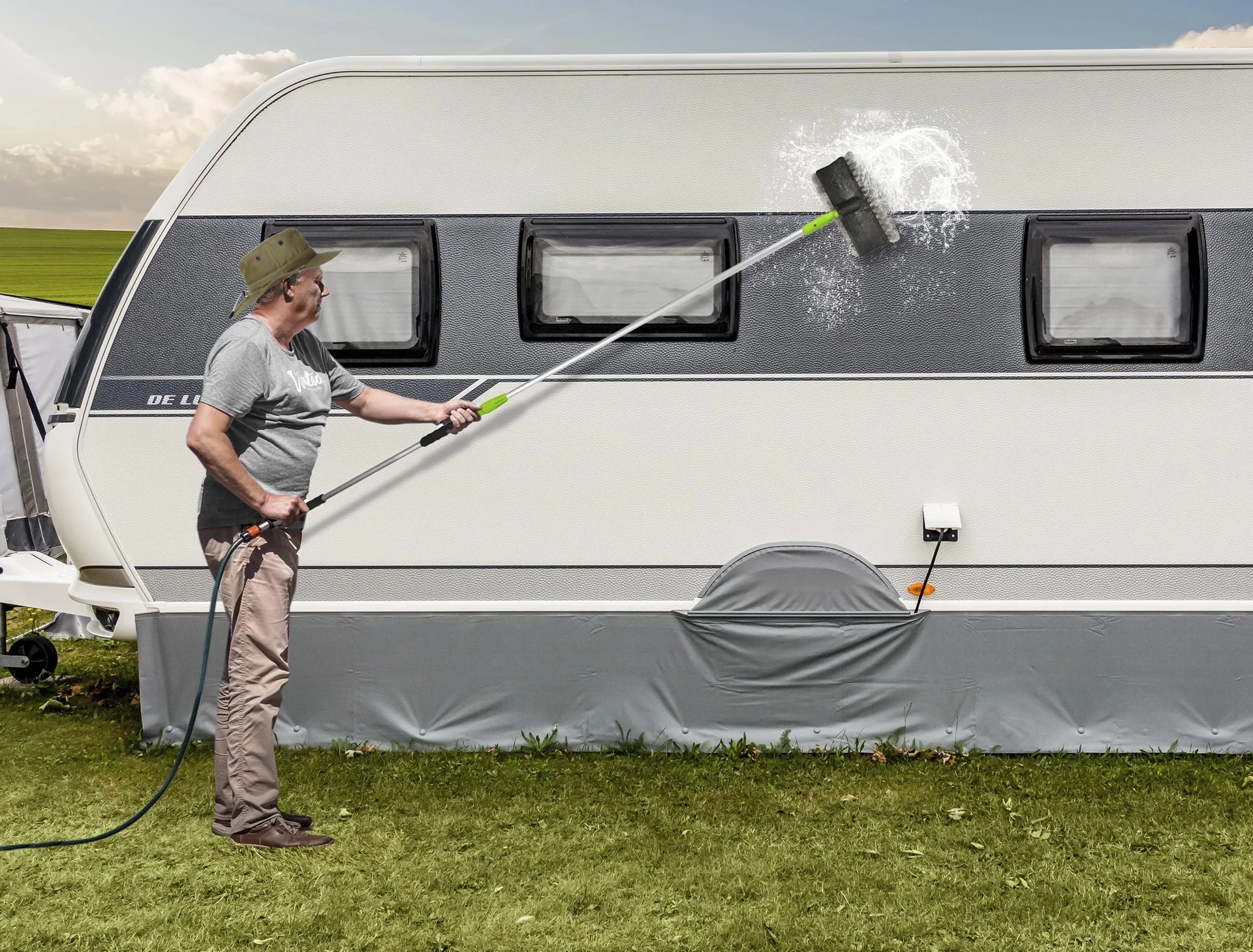 Waschbürste mit Teleskopstange - 7