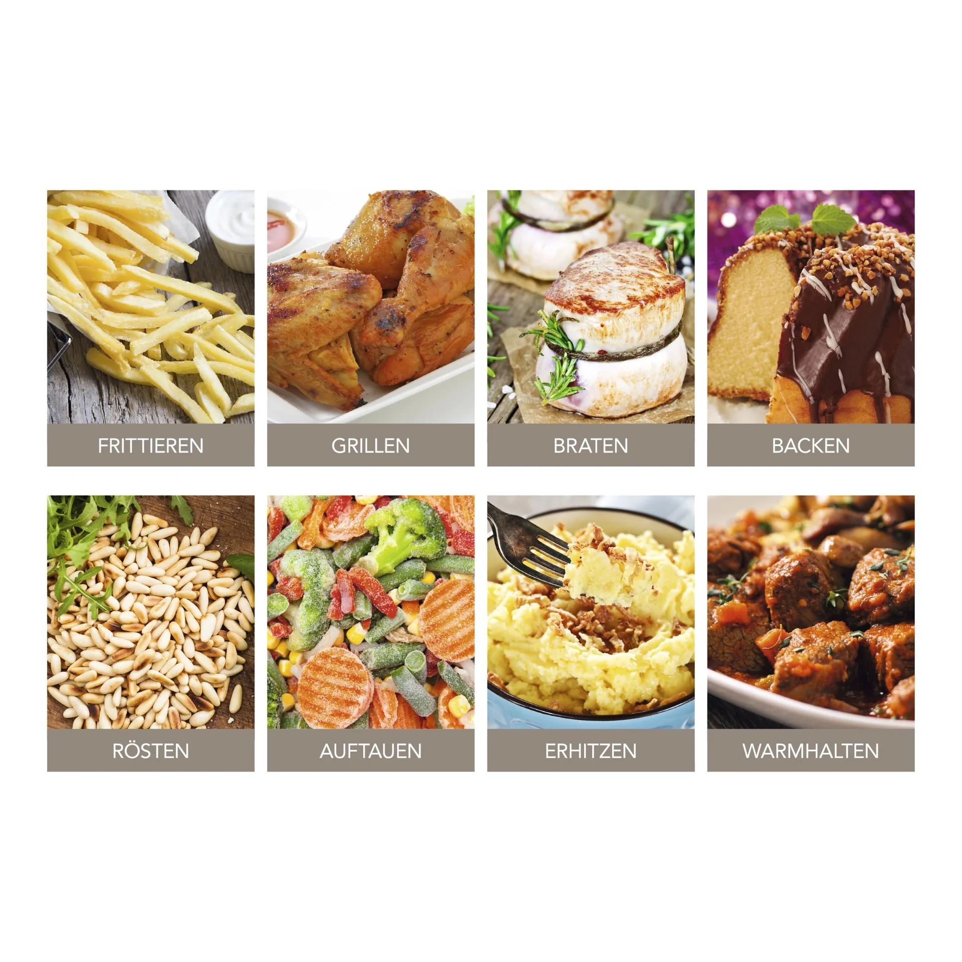 Heißluft-Fritteuse Digital, 6,2 Liter, 1500 Watt, Schwarz - 8