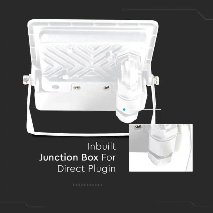 VT-118S LED-Flutlicht mit Sensor - 10 W - 735 Lm - 3000K - Weiß - 9
