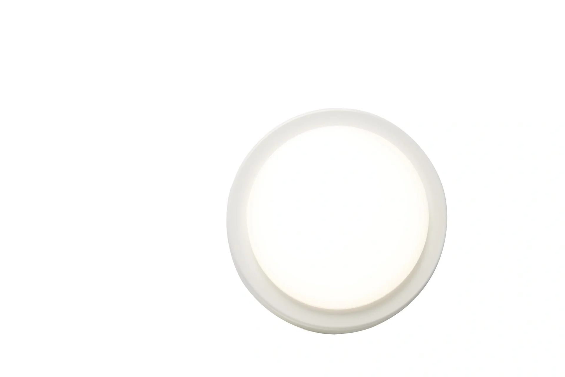 ECO Wand- und Deckenleuchte mit Wechselring in chrom und weiß, 22cm, 14 Watt, IP54 - 6