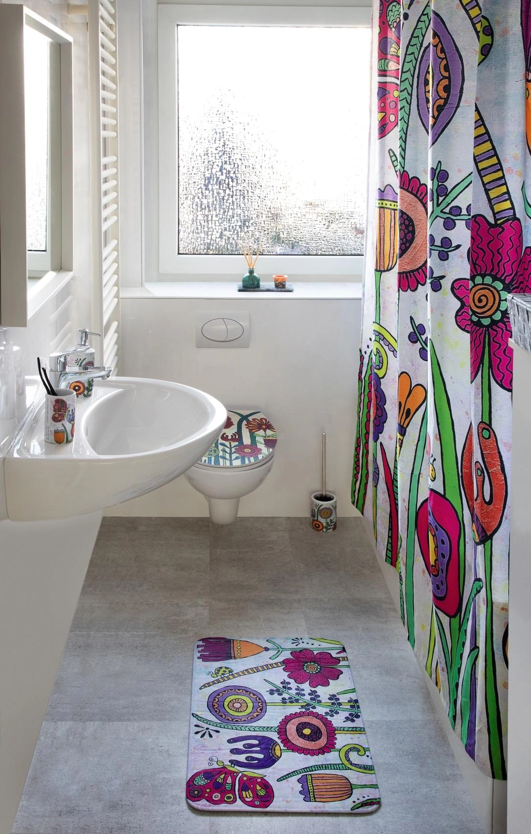 WC-Sitz red Blossom, Rollin'Art Toilettensitz mit Relief Oberfläche und Absenkautomatik - 5
