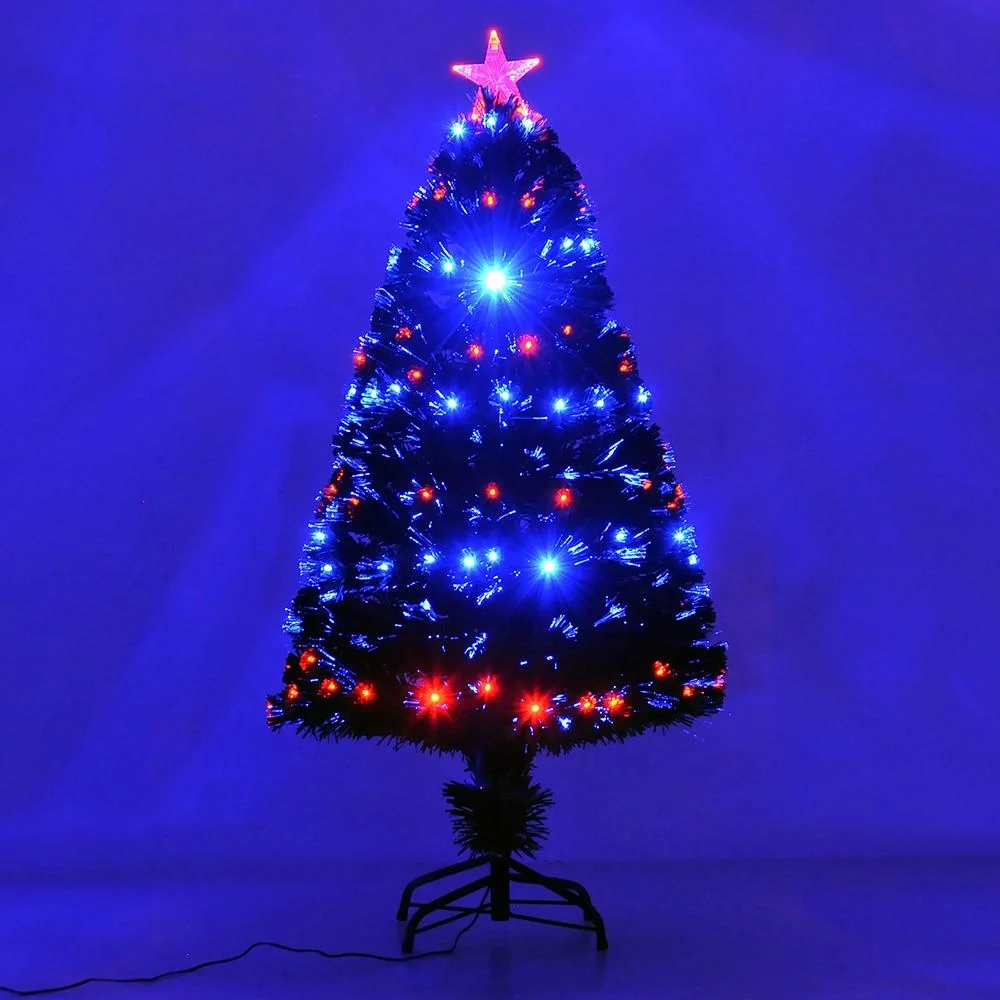 Weihnachtsbaum Tannenbaum 130 LEDs Stern Grün H120cm - 9