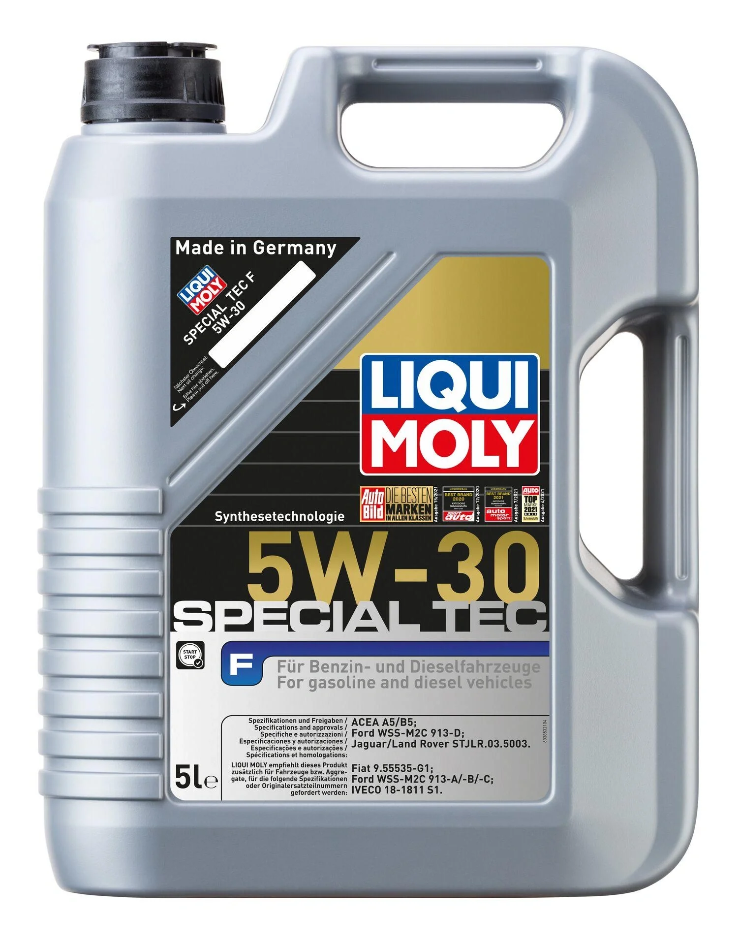 Synthetisches Leichtlaufmotorenöl Special Tec F 5W-30, 5 Liter - 2