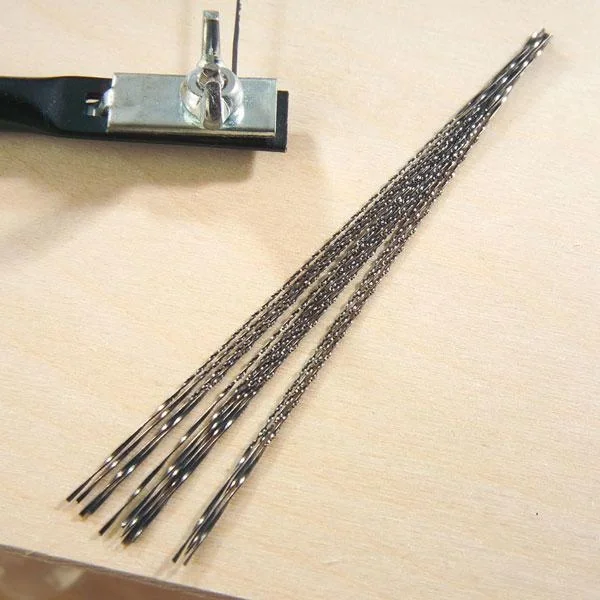 Spiral Laubsägeblätter 12 Stück für Rundungen, mittel - 2