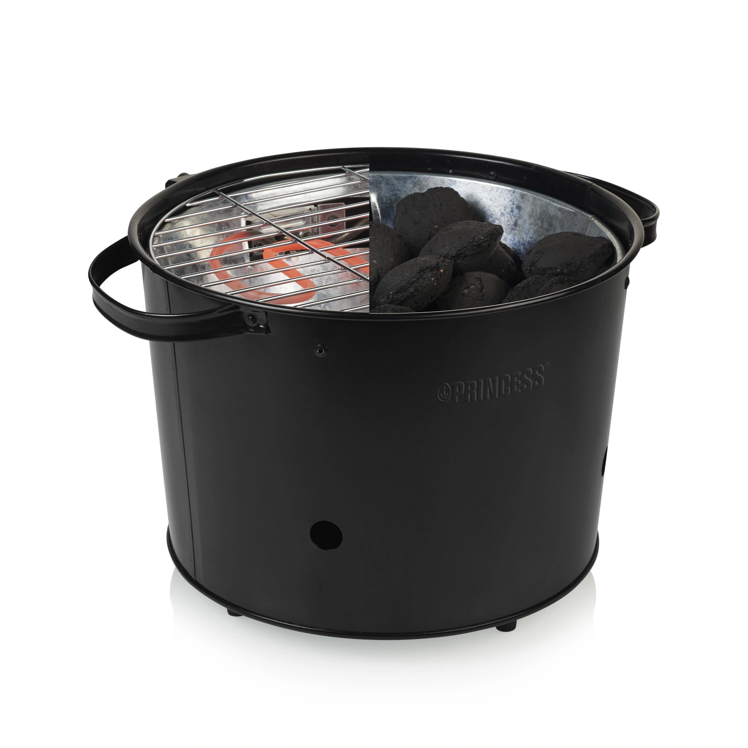 2in1 Hybrid Elektro- und Holzkohlegrill,1400 Watt - 12