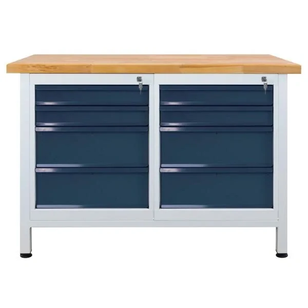 Werkbank "Premium" 8 Schubladen, L1200xB600xH840mm - 4