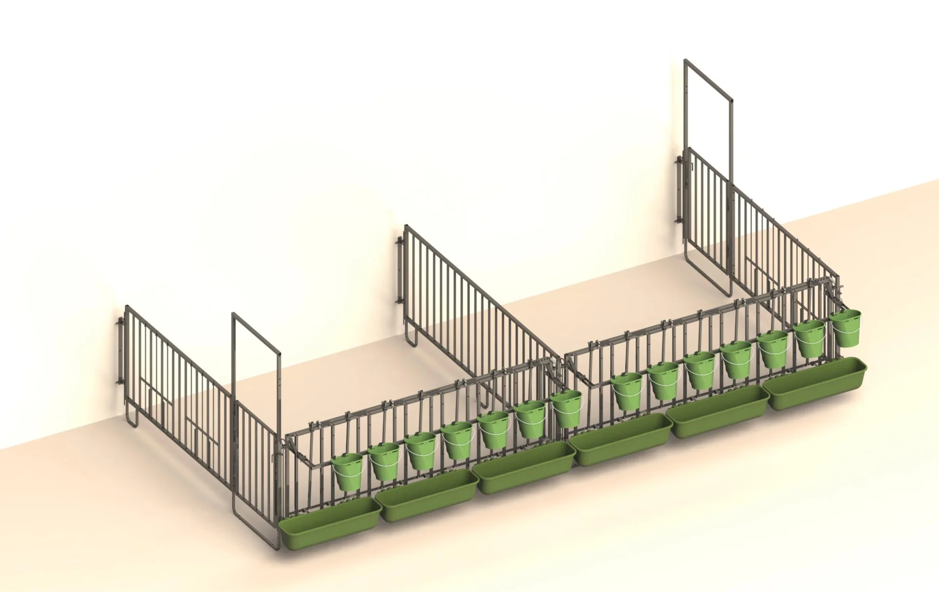 Zaunteil Gitter, lang, für modulare Zaunaufstallung - 2