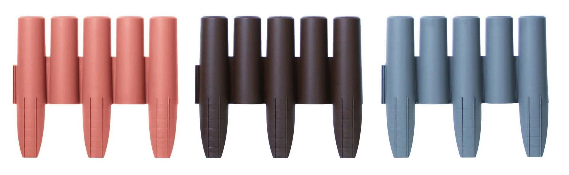 Beeteinfassung PALISADE, terrakotta - 10 Stück - 2,7 m - 6