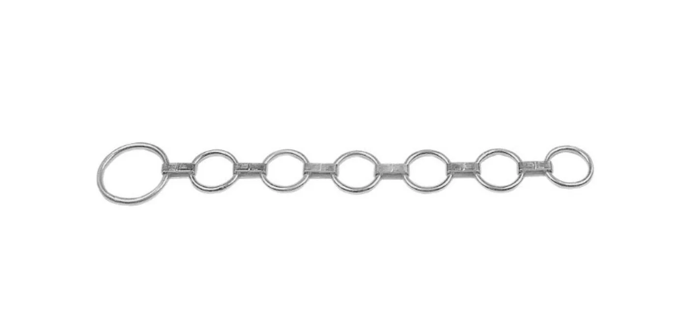 Flachgliederhalsband mit 7 Ringen - 1