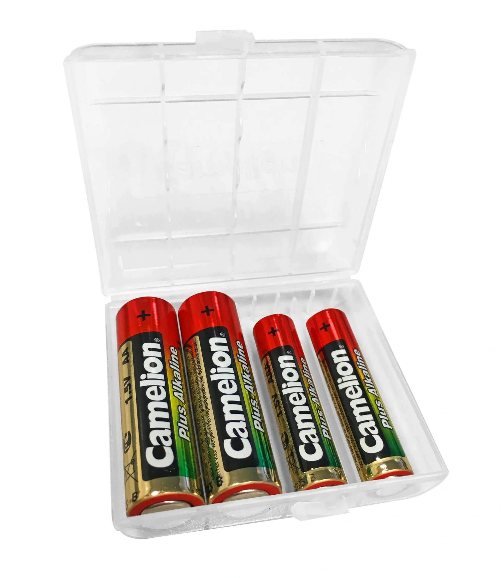 Aufbewahrungsbox für 4 Batterien oder Akkus - passend für Micro und - 4