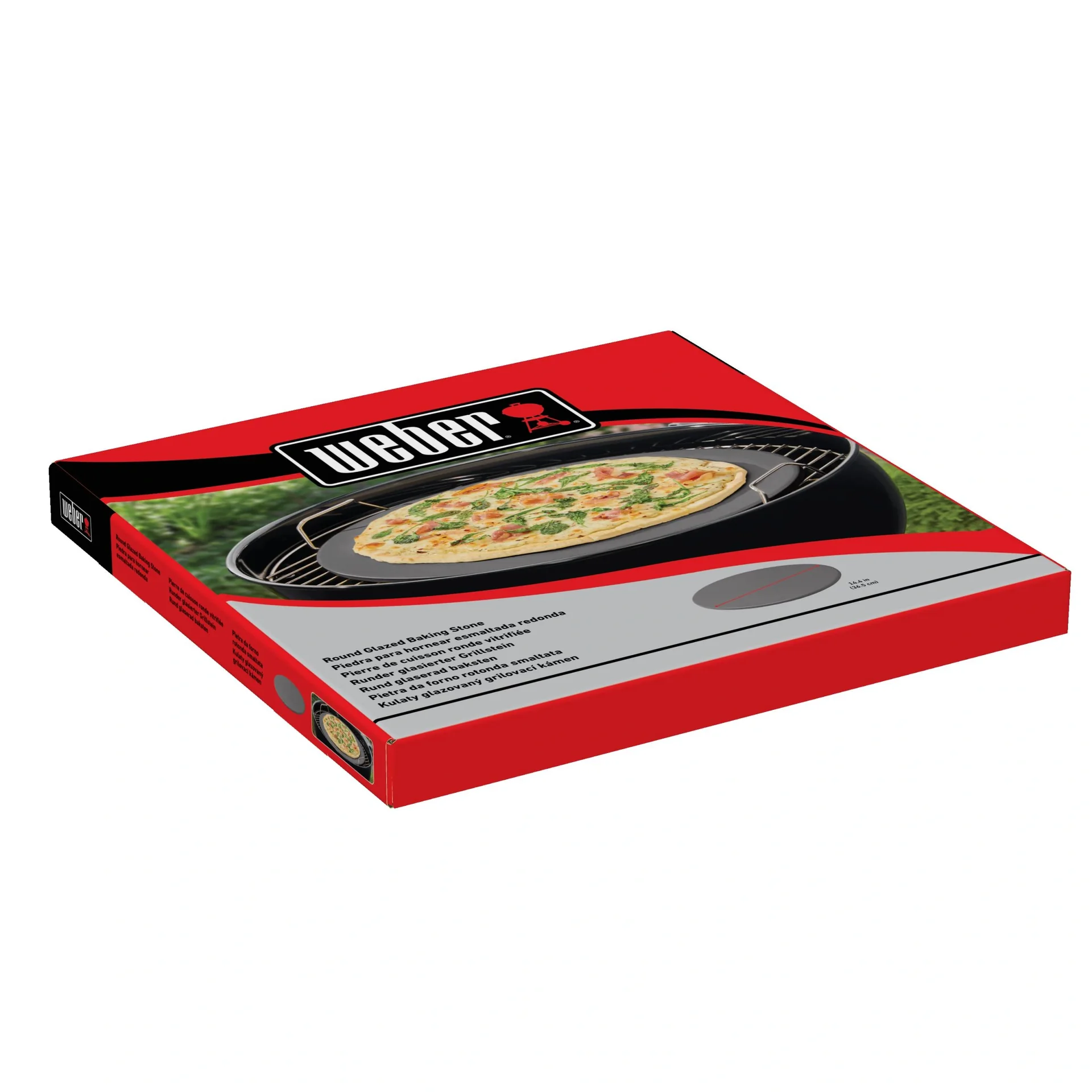 Glasierter Pizzastein rund Ø 36 cm - 5