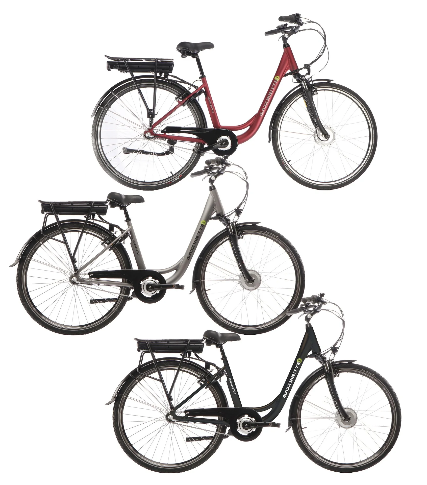Unisex City E-Bike 28 Zoll, Rahmenhöhe 45 cm, 3-Gang Nabenschaltung, Bordeaux matt, Berlin - 12