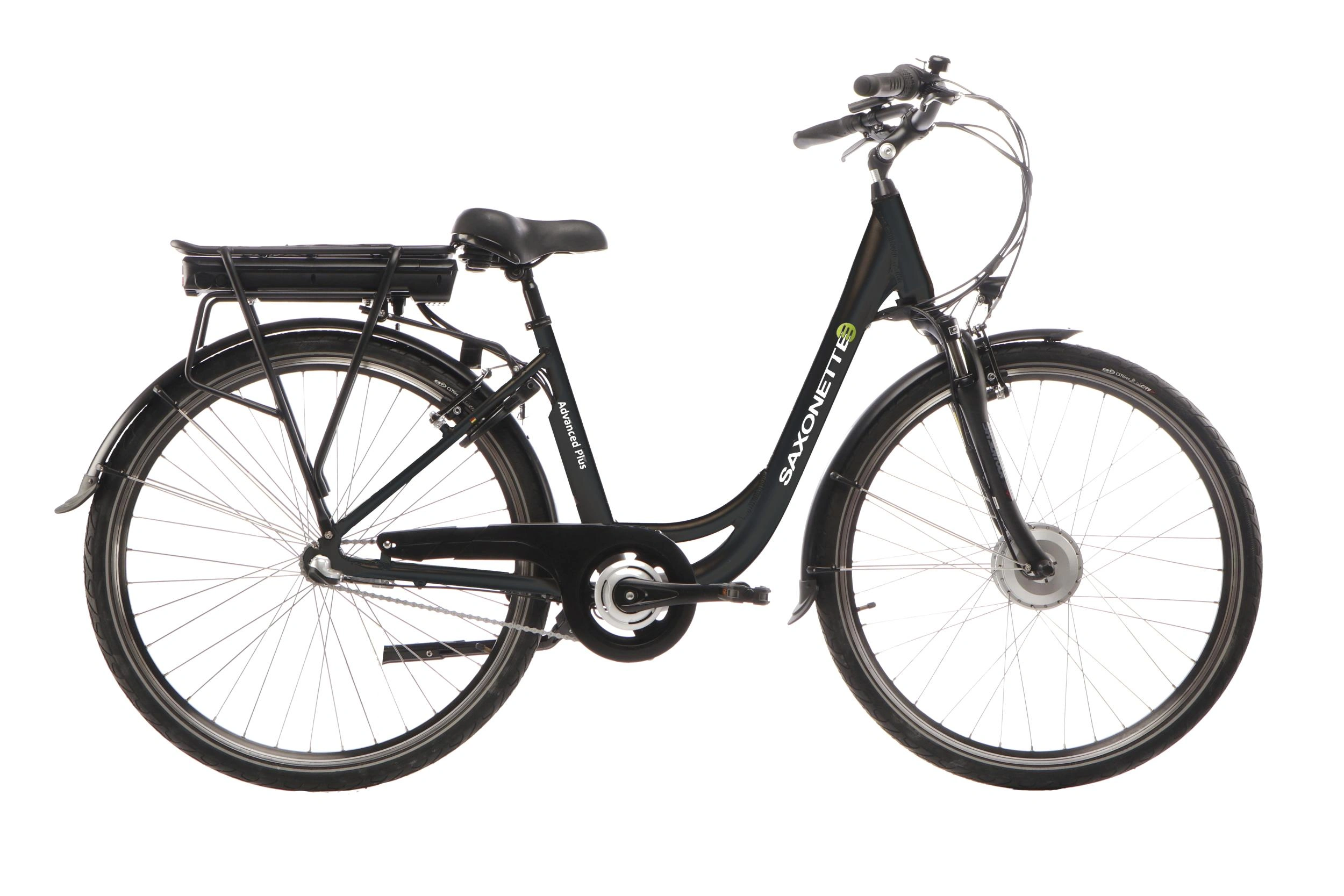 Unisex City E-Bike 28 Zoll, Rahmenhöhe 45 cm, 3-Gang Nabenschaltung, schwarz matt, Berlin - 2