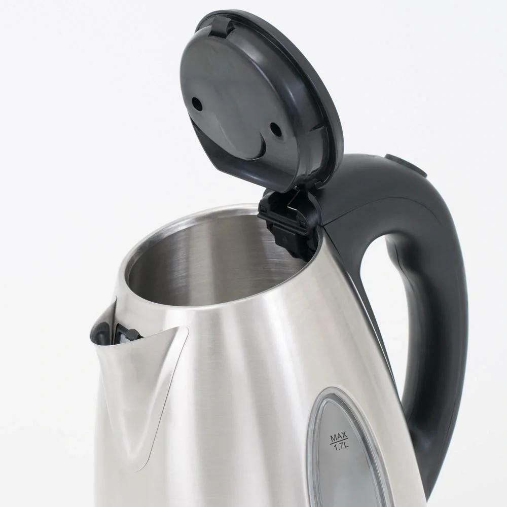 Wasserkocher Silber/Schwarz Edelstahl 1.7L - 3