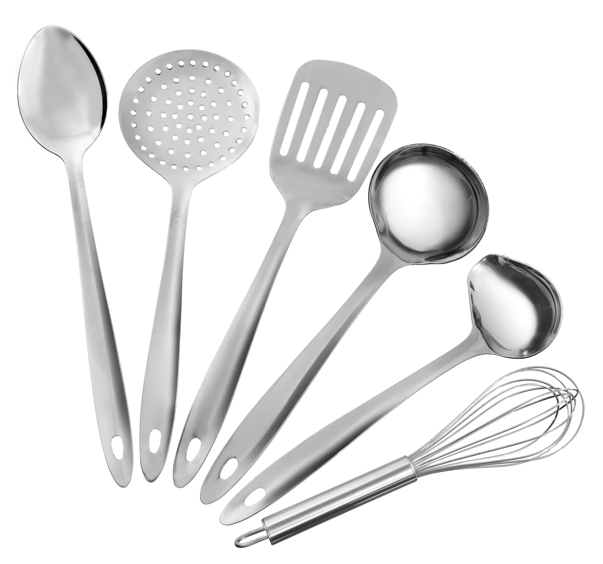 Küchenhelfer-Set, Edelstahl, 6-teilig - 1