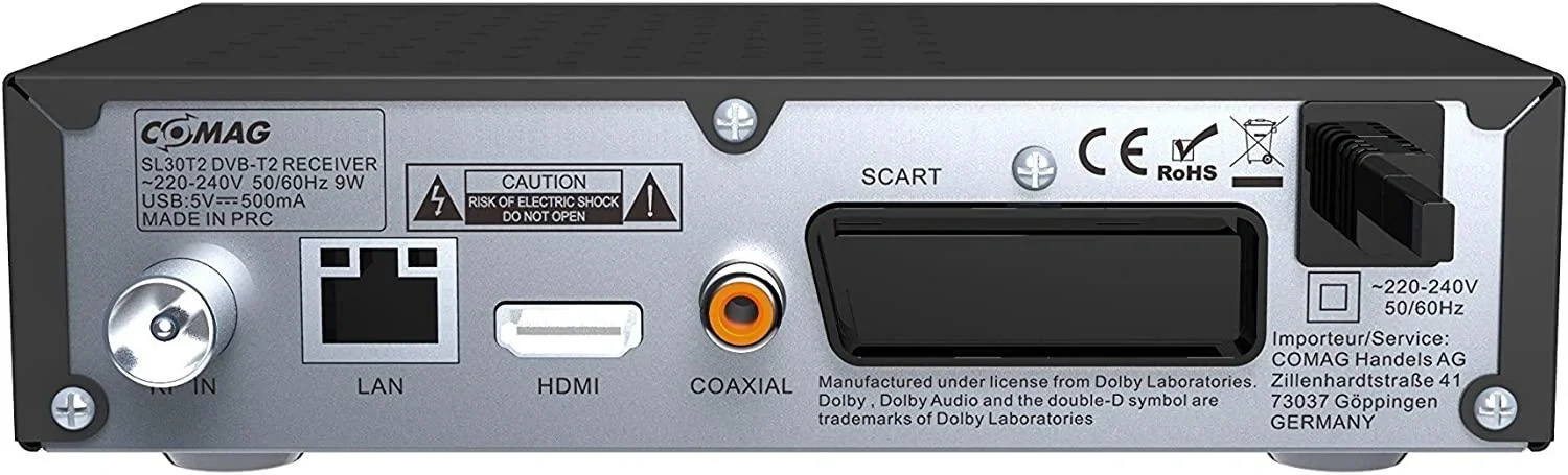 Receiver SL30T2 Terrestrisch FTA DVB-T2, HEVC H.265 - 4