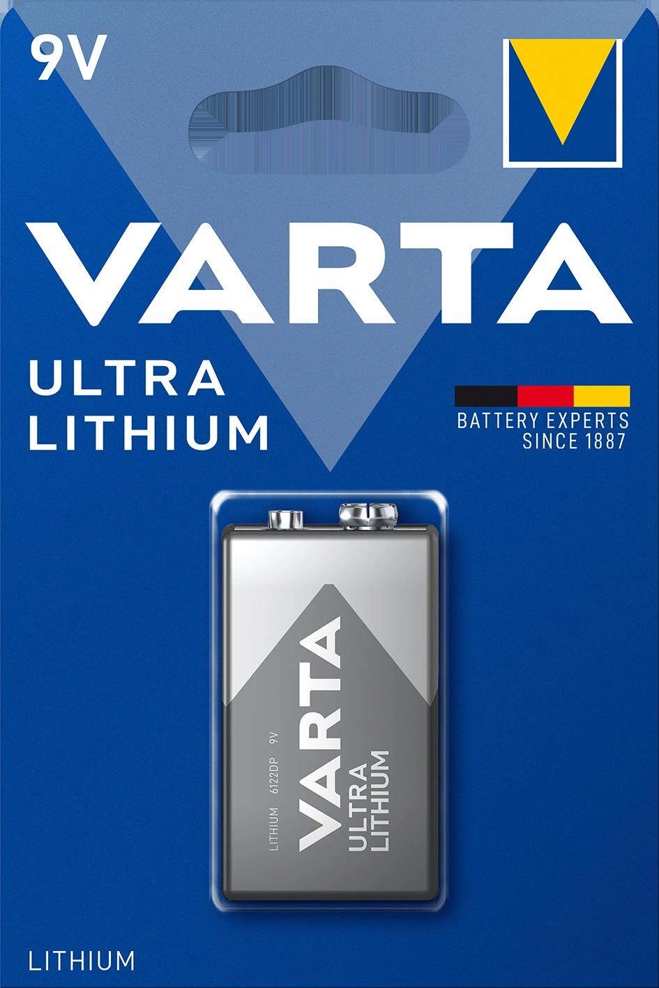 Ultra Lithium 9V Block Batterie - 1 Stück - 3