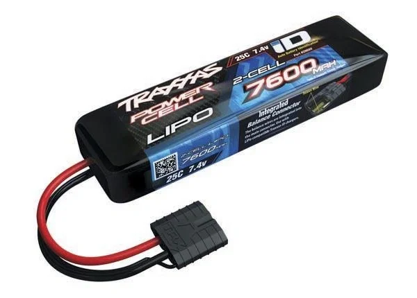 7600mAh 7,4V 2-Zellen 25C TRAXXAS LIPO mit iD-Stecker - 1