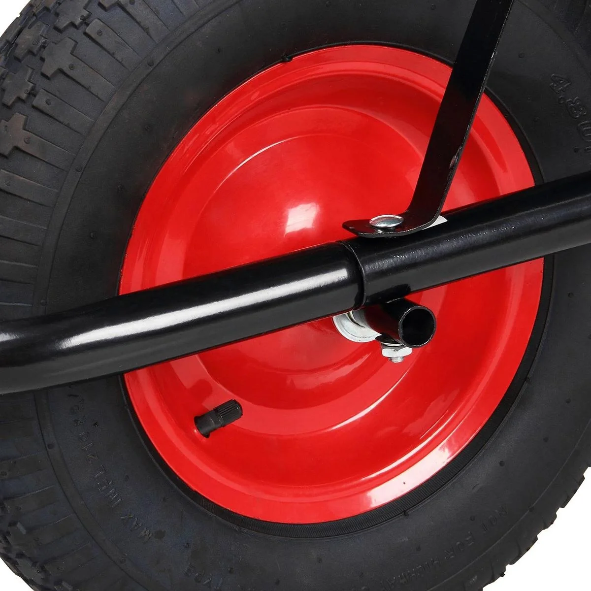 Schubkarre 100 L, Wanne aus grünem Polypropylen - 6