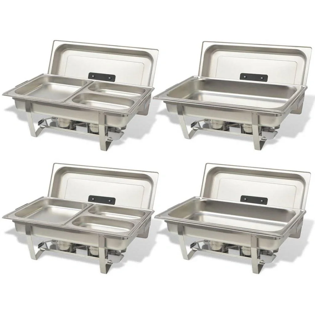 Rechaud-Set, Edelstahl, 4-teilig - 3