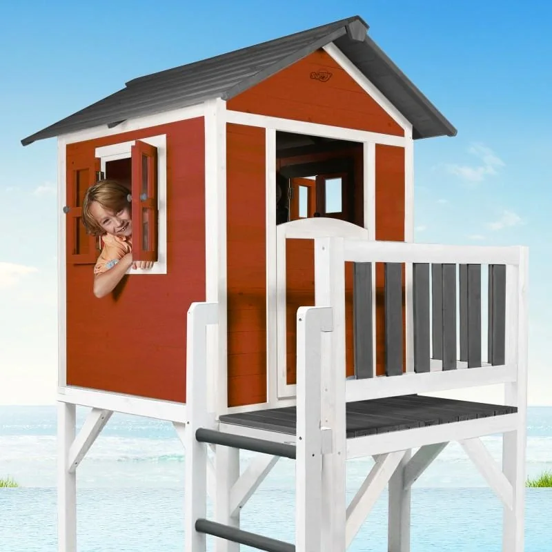 Lodge XXL PLUS Spielhaus (Skandinavisches Rot) - 4