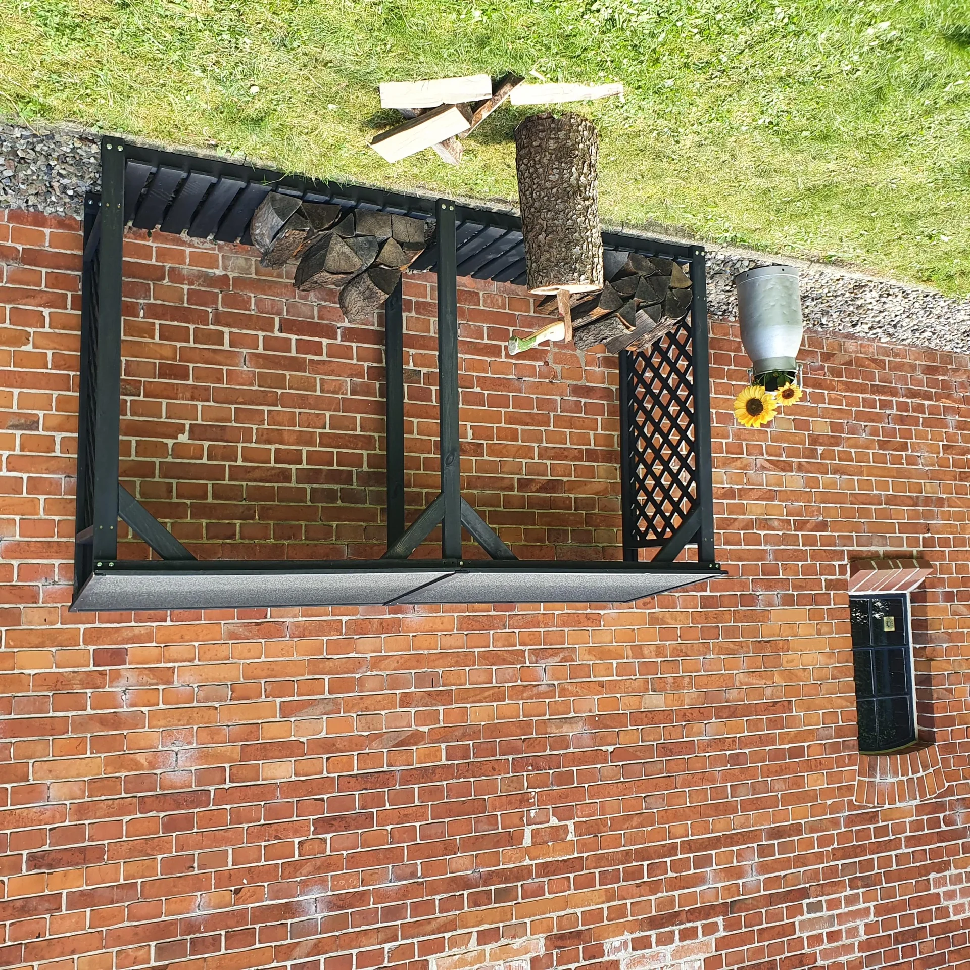 Kaminholzregal Speyer mit Erweiterung anthrazit - 4
