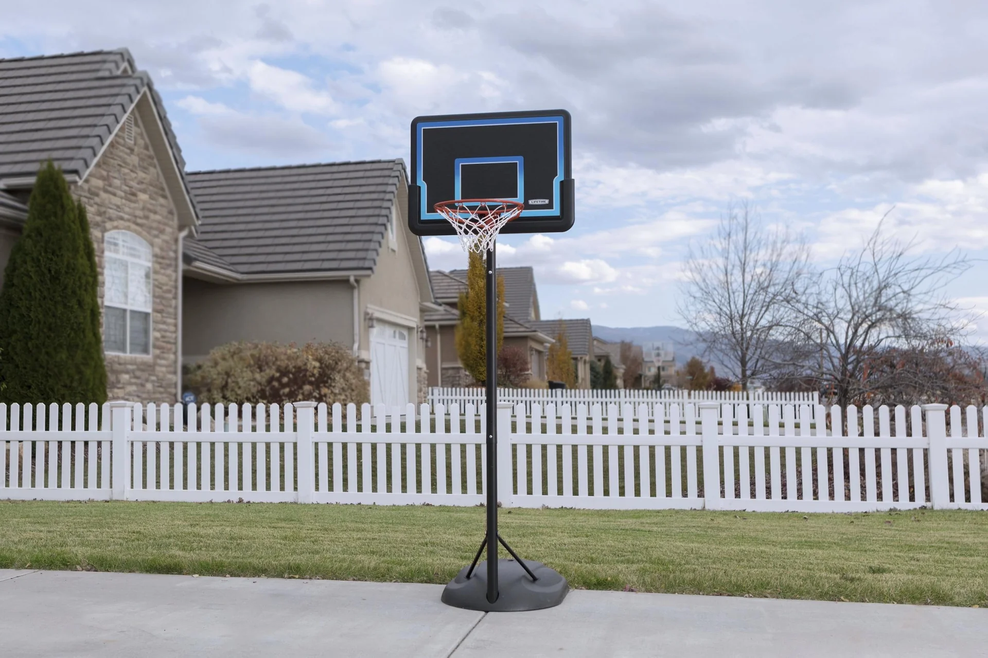 Basketballanlage Hawaii 58,5x81x167-228 cm Schwarz - Blau - 6