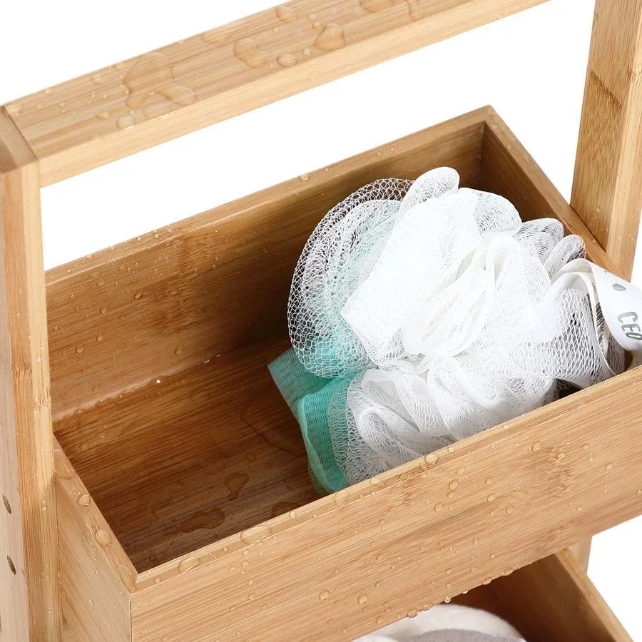 Badezimmerschrank Bambus 88x16x28cm - 3