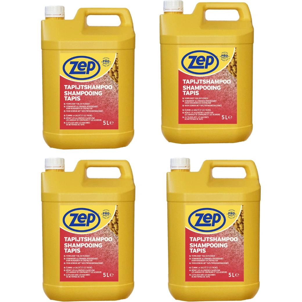 Teppichshampoo - 5 L x 4 Stück- Voo - 1