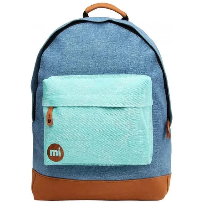 Rucksack Denim Denim Green Patch - 1