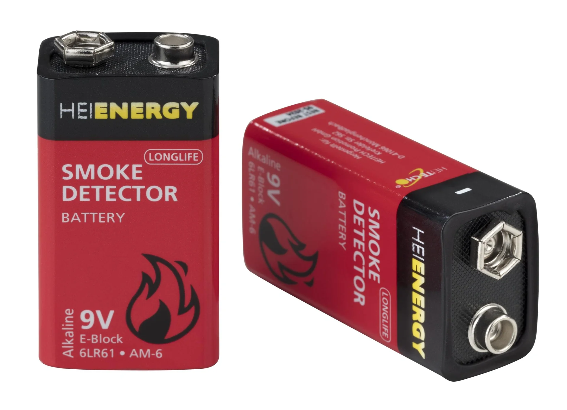 Longlife Batterie E-Block Alkaline für Rauchwarnmelder - 2er Pack - 2