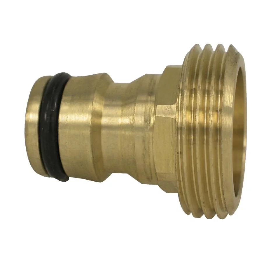 Geräteanschlussstück aus Messing, Stecksystem, 3/4" Außengewinde - 1