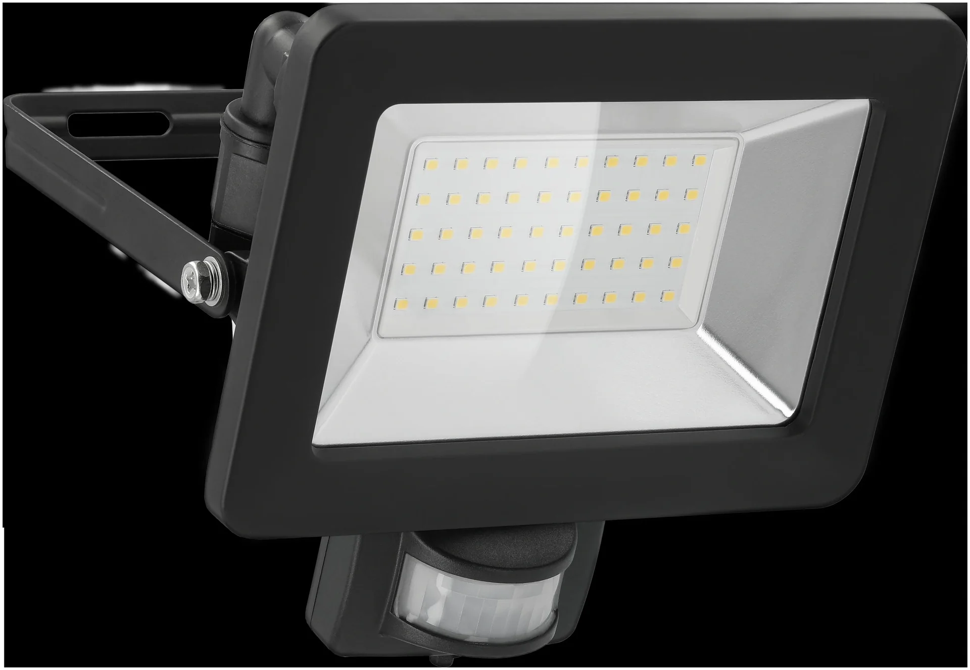 LED Außenstrahler mit Bewegungsmelder schwarz, 50W - 4250lm - 2