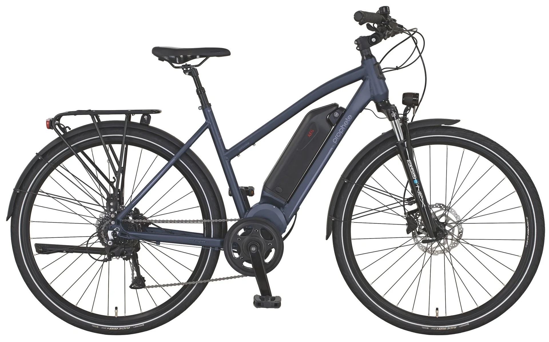 ENTDECKER 23.EMT.10 Trekking E-Bike 28" AEG EcoDrive Damen Trapez 28": Rahmengröße 50cm - 2