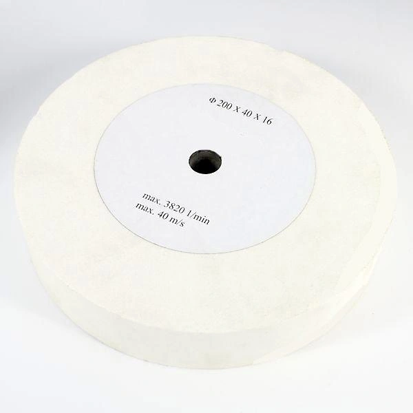 Schleifscheibe Ø200x40mm K100 weiß - 1